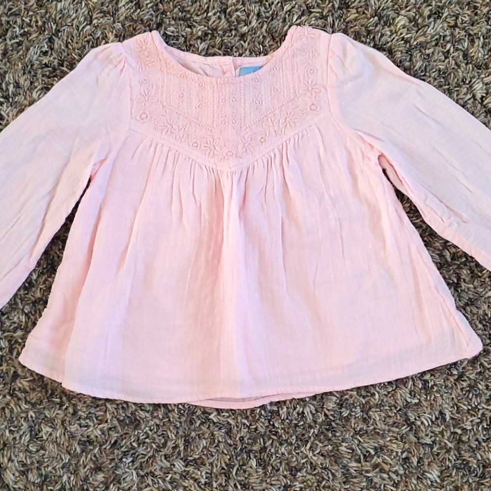 Embroidery peasant top